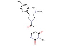 5-{2-[(3S*,4R*)-3-(dimethylamino)-4-(4-methylphenyl)pyrrolidin-1-yl]-2-oxoethyl}-3-methylpyrimidine-2,4(1H,3H)-dione