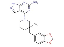 4-[3-(1,3-benzodioxol-5-ylmethyl)-3-methylpiperidin-1-yl]-1H-pyrazolo[3,4-d]pyrimidin-6-amine