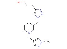 3-[1-({1-[(1-methyl-1H-pyrazol-4-yl)methyl]-3-piperidinyl}methyl)-1H-1,2,3-triazol-4-yl]-1-propanol trifluoroacetate (salt)