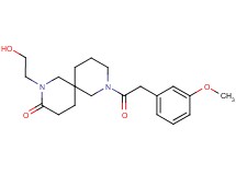2-(2-hydroxyethyl)-8-[(3-methoxyphenyl)acetyl]-2,8-diazaspiro[5.5]undecan-3-one
