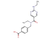 4-[(ethyl{[2-(ethylamino)-5-pyrimidinyl]carbonyl}amino)methyl]benzoic acid