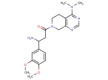 7-[3-amino-3-(3,4-dimethoxyphenyl)propanoyl]-N,N-dimethyl-5,6,7,8-tetrahydropyrido[3,4-d]pyrimidin-4-amine