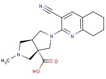 (3aS*,6aS*)-2-(3-cyano-5,6,7,8-tetrahydroquinolin-2-yl)-5-methylhexahydropyrrolo[3,4-c]pyrrole-3a(1H)-carboxylic acid