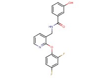 N-{[2-(2,4-difluorophenoxy)pyridin-3-yl]methyl}-3-hydroxybenzamide