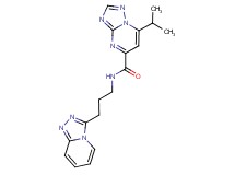 7-isopropyl-N-(3-[1,2,4]triazolo[4,3-a]pyridin-3-ylpropyl)[1,2,4]triazolo[1,5-a]pyrimidine-5-carboxamide