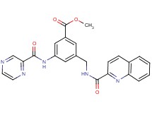 methyl 3-[(2-pyrazinylcarbonyl)amino]-5-{[(2-quinolinylcarbonyl)amino]methyl}benzoate