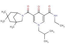 N-ethyl-1-isobutyl-4-oxo-5-[(1,3,3-trimethyl-6-azabicyclo[3.2.1]oct-6-yl)carbonyl]-1,4-dihydro-3-pyridinecarboxamide