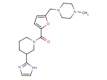 1-[(5-{[3-(1H-imidazol-2-yl)piperidin-1-yl]carbonyl}-2-furyl)methyl]-4-methylpiperazine