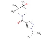 (4S)-1-[(1-isopropyl-1H-pyrazol-4-yl)carbonyl]-3,3,4-trimethyl-4-piperidinol