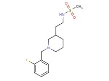 N-{2-[1-(2-fluorobenzyl)piperidin-3-yl]ethyl}methanesulfonamide