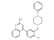 4-(2-methyl-4-quinolinyl)-2-[(4-phenyl-1-piperazinyl)methyl]phenol