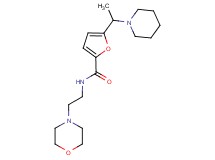 N-(2-morpholin-4-ylethyl)-5-(1-piperidin-1-ylethyl)-2-furamide