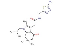 N-[(5-amino-1,3,4-thiadiazol-2-yl)methyl]-2-(1-isobutyl-2,6,6-trimethyl-4-oxo-4,5,6,7-tetrahydro-1H-indol-3-yl)acetamide