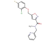 5-[(2-chloro-4-fluorophenoxy)methyl]-N-methyl-N-(2-pyridinylmethyl)-3-isoxazolecarboxamide