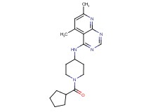 N-[1-(cyclopentylcarbonyl)piperidin-4-yl]-5,7-dimethylpyrido[2,3-d]pyrimidin-4-amine