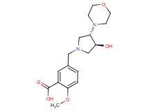 5-{[(3S*,4S*)-3-hydroxy-4-morpholin-4-ylpyrrolidin-1-yl]methyl}-2-methoxybenzoic acid