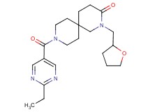 9-[(2-ethylpyrimidin-5-yl)carbonyl]-2-(tetrahydrofuran-2-ylmethyl)-2,9-diazaspiro[5.5]undecan-3-one