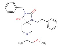 3-benzyl-8-(2-methoxy-1-methylethyl)-1-(2-phenylethyl)-1,3,8-triazaspiro[4.5]decane-2,4-dione