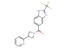 5-[(3-pyridin-2-ylazetidin-1-yl)carbonyl]-2-(trifluoromethyl)-1H-benzimidazole