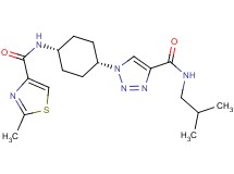 N-isobutyl-1-(cis-4-{[(2-methyl-1,3-thiazol-4-yl)carbonyl]amino}cyclohexyl)-1H-1,2,3-triazole-4-carboxamide