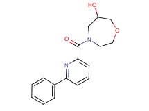 4-[(6-phenylpyridin-2-yl)carbonyl]-1,4-oxazepan-6-ol