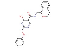 N-(3,4-dihydro-1H-isochromen-1-ylmethyl)-4-hydroxy-2-(phenoxymethyl)pyrimidine-5-carboxamide