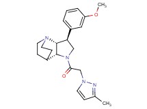 (3S*,3aR*,7aR*)-3-(3-methoxyphenyl)-1-[(3-methyl-1H-pyrazol-1-yl)acetyl]octahydro-4,7-ethanopyrrolo[3,2-b]pyridine