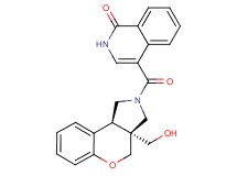 4-{[(3aS*,9bS*)-3a-(hydroxymethyl)-1,3a,4,9b-tetrahydrochromeno[3,4-c]pyrrol-2(3H)-yl]carbonyl}isoquinolin-1(2H)-one