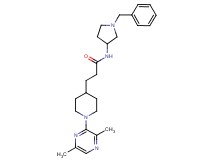N-(1-benzyl-3-pyrrolidinyl)-3-[1-(3,6-dimethyl-2-pyrazinyl)-4-piperidinyl]propanamide