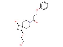 (1R*,3S*)-3-(2-hydroxyethoxy)-7-(3-phenoxypropanoyl)-7-azaspiro[3.5]nonan-1-ol
