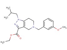 ethyl 1-isobutyl-5-(3-methoxybenzyl)-4,5,6,7-tetrahydro-1H-pyrazolo[4,3-c]pyridine-3-carboxylate