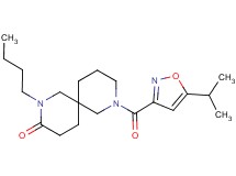 2-butyl-8-[(5-isopropyl-3-isoxazolyl)carbonyl]-2,8-diazaspiro[5.5]undecan-3-one