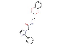 N-[2-(2,3-dihydro-1,4-benzodioxin-2-yl)ethyl]-2-(2-phenyl-1H-imidazol-1-yl)acetamide