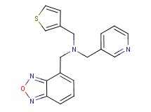 (2,1,3-benzoxadiazol-4-ylmethyl)(pyridin-3-ylmethyl)(3-thienylmethyl)amine