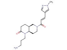 rel-(4aS,8aR)-1-(3-aminopropyl)-6-[(2E)-3-(1-methyl-1H-pyrazol-4-yl)-2-propenoyl]octahydro-1,6-naphthyridin-2(1H)-one hydrochloride