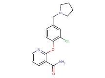 2-[2-chloro-4-(pyrrolidin-1-ylmethyl)phenoxy]nicotinamide