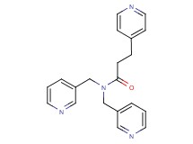 3-pyridin-4-yl-N,N-bis(pyridin-3-ylmethyl)propanamide