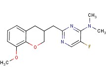 5-fluoro-2-[(8-methoxy-3,4-dihydro-2H-chromen-3-yl)methyl]-N,N-dimethylpyrimidin-4-amine