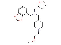 (1,3-benzodioxol-4-ylmethyl){[1-(2-methoxyethyl)-4-piperidinyl]methyl}(tetrahydro-2-furanylmethyl)amine