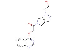 2-[5-[(quinazolin-4-yloxy)acetyl]-5,6-dihydropyrrolo[3,4-c]pyrazol-1(4H)-yl]ethanol