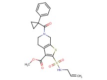 methyl 2-[(allylamino)sulfonyl]-6-[(1-phenylcyclopropyl)carbonyl]-4,5,6,7-tetrahydrothieno[2,3-c]pyridine-3-carboxylate