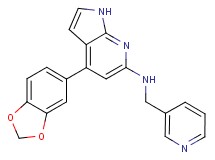 4-(1,3-benzodioxol-5-yl)-N-(pyridin-3-ylmethyl)-1H-pyrrolo[2,3-b]pyridin-6-amine