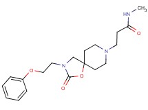 N-methyl-3-[2-oxo-3-(2-phenoxyethyl)-1-oxa-3,8-diazaspiro[4.5]dec-8-yl]propanamide