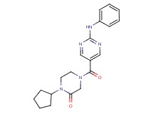 4-[(2-anilino-5-pyrimidinyl)carbonyl]-1-cyclopentyl-2-piperazinone
