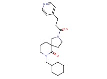 7-(cyclohexylmethyl)-2-[3-(4-pyridinyl)propanoyl]-2,7-diazaspiro[4.5]decan-6-one