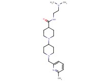 N-[2-(dimethylamino)ethyl]-1'-[(6-methylpyridin-2-yl)methyl]-1,4'-bipiperidine-4-carboxamide