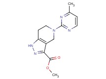 methyl 5-(4-methylpyrimidin-2-yl)-4,5,6,7-tetrahydro-1H-pyrazolo[4,3-c]pyridine-3-carboxylate