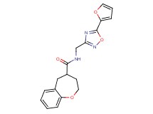 N-{[5-(2-furyl)-1,2,4-oxadiazol-3-yl]methyl}-2,3,4,5-tetrahydro-1-benzoxepine-4-carboxamide