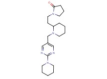 1-[2-(1-{[2-(1-piperidinyl)-5-pyrimidinyl]methyl}-2-piperidinyl)ethyl]-2-pyrrolidinone
