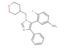 5-(2-fluoro-5-methylphenyl)-4-phenyl-1-(tetrahydro-2H-pyran-4-ylmethyl)-1H-imidazole
